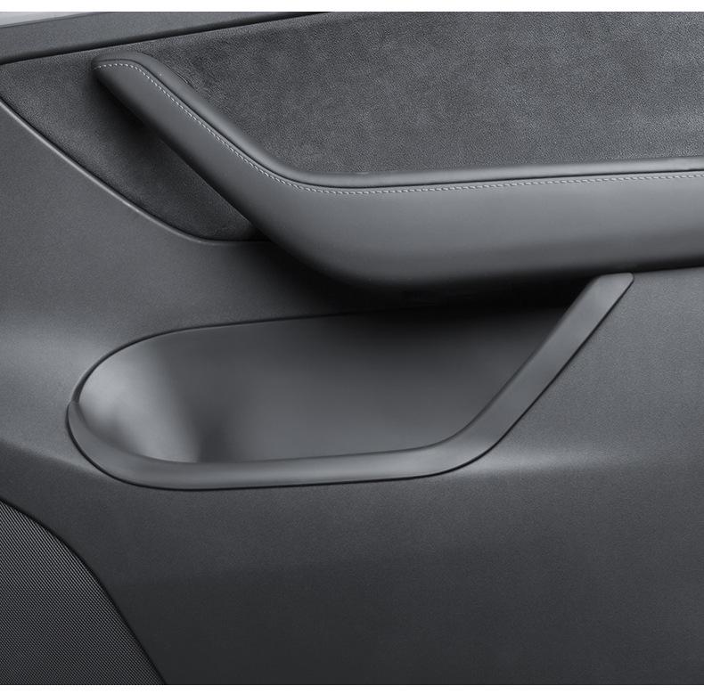 Tesla Model Y/3 Verbesserte Türablagebox & Schlitzmatten-Set