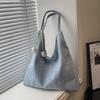 Denim Large Capacity Shoulder Bags Solid Color Light Luxury 2026 Bags for Women Versatile Commuting Casual Totes