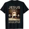 Camiseta Premium Unisex Cristiana Vintage de Gimnasio Jesus Deadlifter