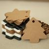 100 buc 5,5*5,4cm DIY Kraft Formă Brad de Crăciun Etichetă de Agățat Crăciun Petrecere Deco Cărți de Hârtie Etichetă Cadou