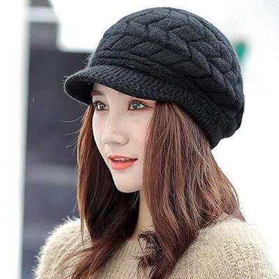 Zimné čiapky pre ženy Zimné čiapky Pletené dámske čiapky Dámska čiapka Dievčenské Čiapky Skullies Čiapky Kapota Femme Snapback Vlna Teplá čiapka