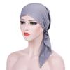 European & American Style Curved Two-Tail Beanie - Solid Color Pullover Hat