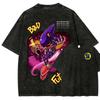 Sonic Anime Lover Washed Tshirt Year Round Clothing Personality Clothes Plus Size Unisex NewModel Couples Retro Fashion Soft