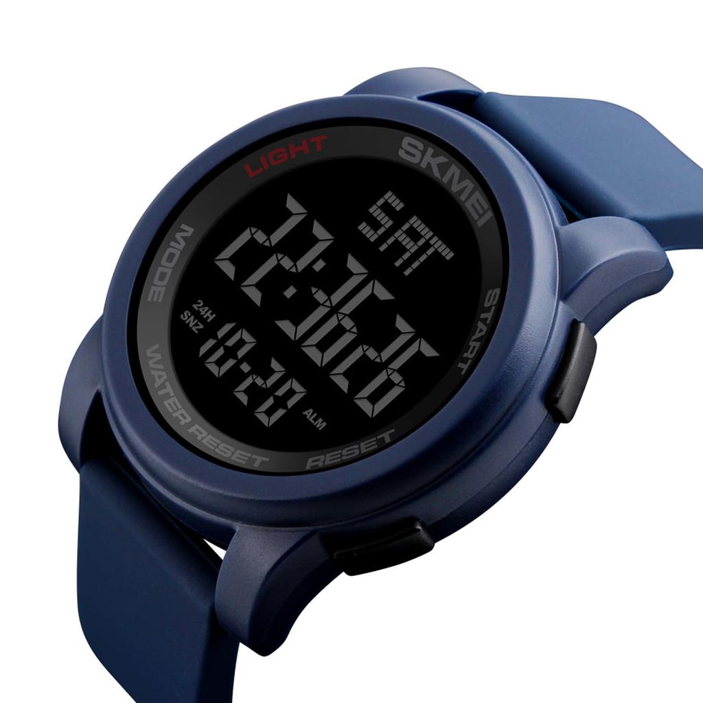 Timever Digital Braț LED Sport Mare Usor până la Japonez Manual de instrucțiuni Ceas inclus, Rezistent la apă, Sport pentru bărbați, Ceas, Multifuncțional, Cronometru,