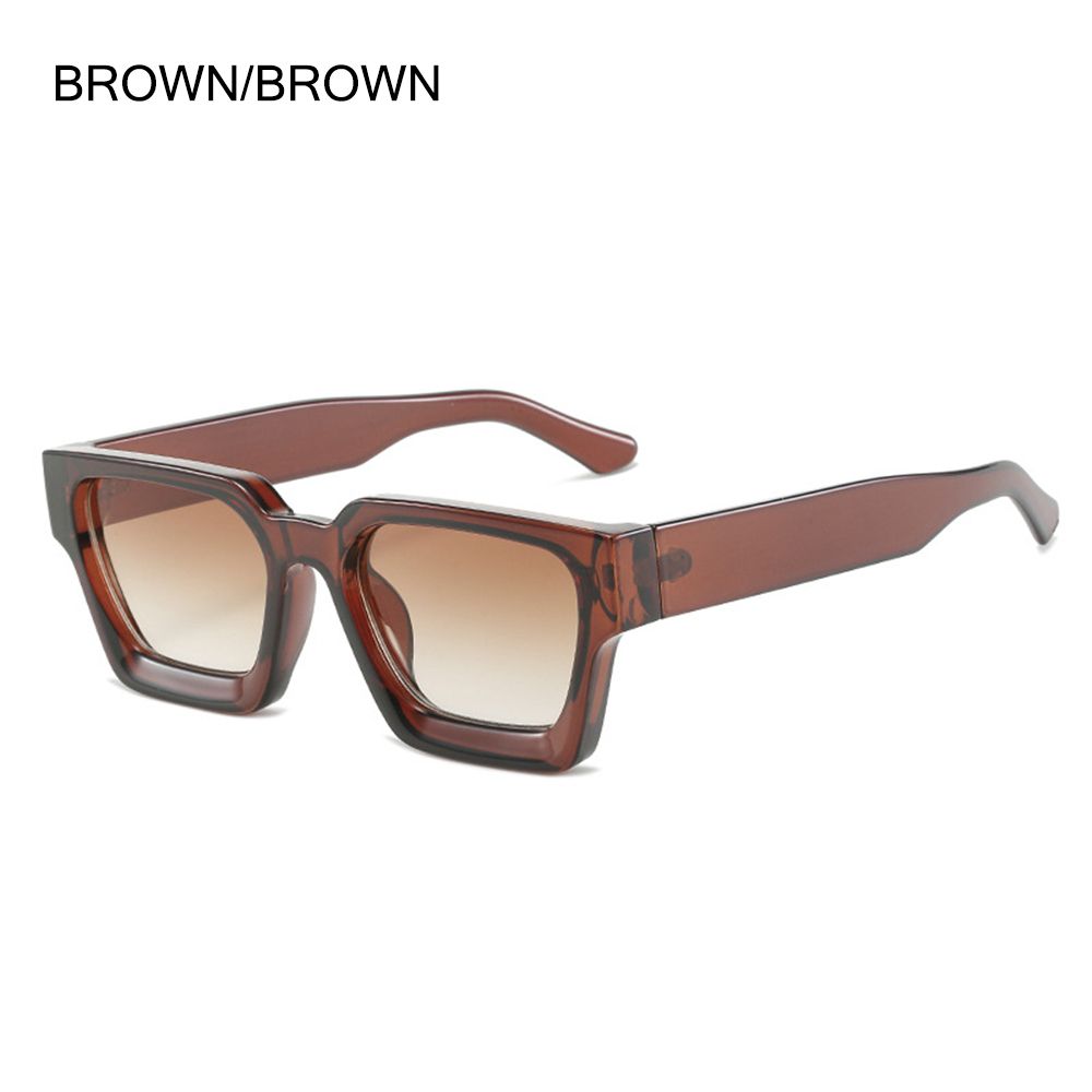 UV400 Protection Thick Square Frame Eyewear Women Sunglasses Shades Retro Sunglasses Ladies Shades