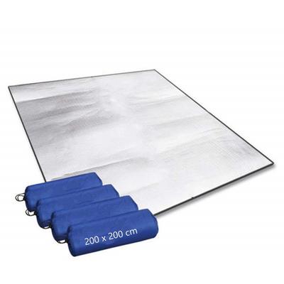 Aluminum Foil Mat Sleeping Mat for Camping 200x200 Cm  Insulating Mat Thermal Blanket Foldable Tent Mat Floor Mat Ultralight