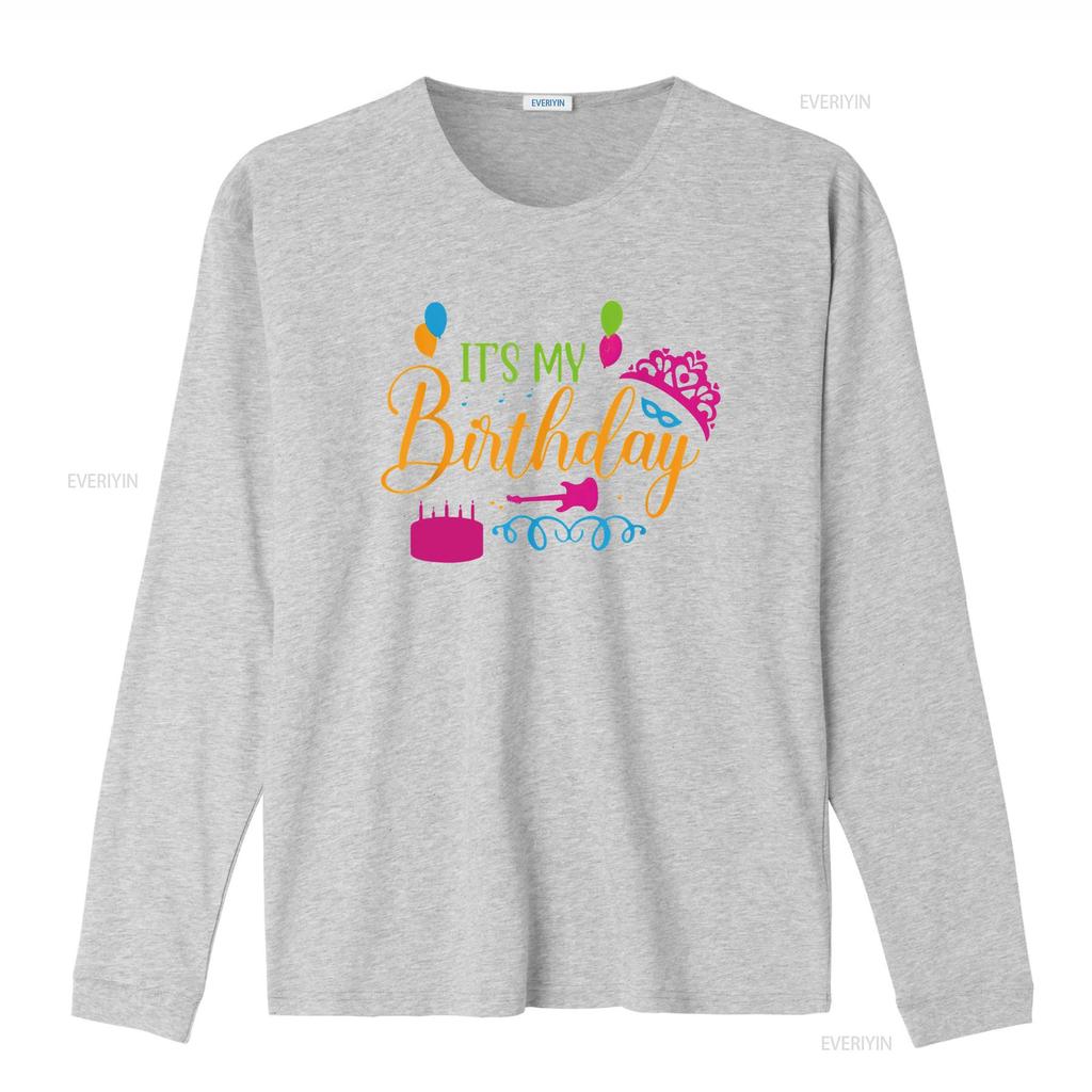 Womens It S My Birthday Happy T Shirt Vintage Washed Homme Breathable Graphic Soft Stretched Comfortable Slightly