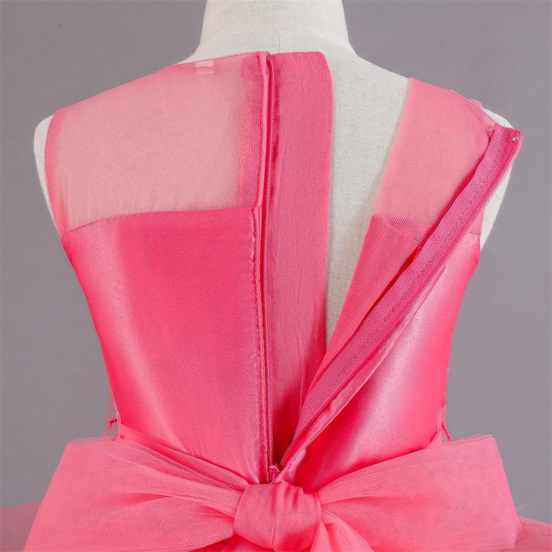 Girls Princess Dress Puffy Mesh Skirt Wedding Dress Evening Dress Long Flower Girl Dress