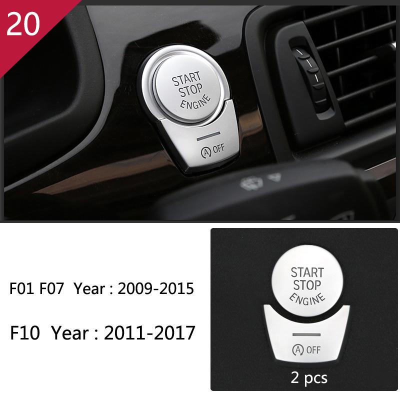 Carbon Fiber For BMW 5 7 Series F01 F10 F07 F25 F26 Accessories Control Gear Shift Panel Decorative Strip Cover Trim Car