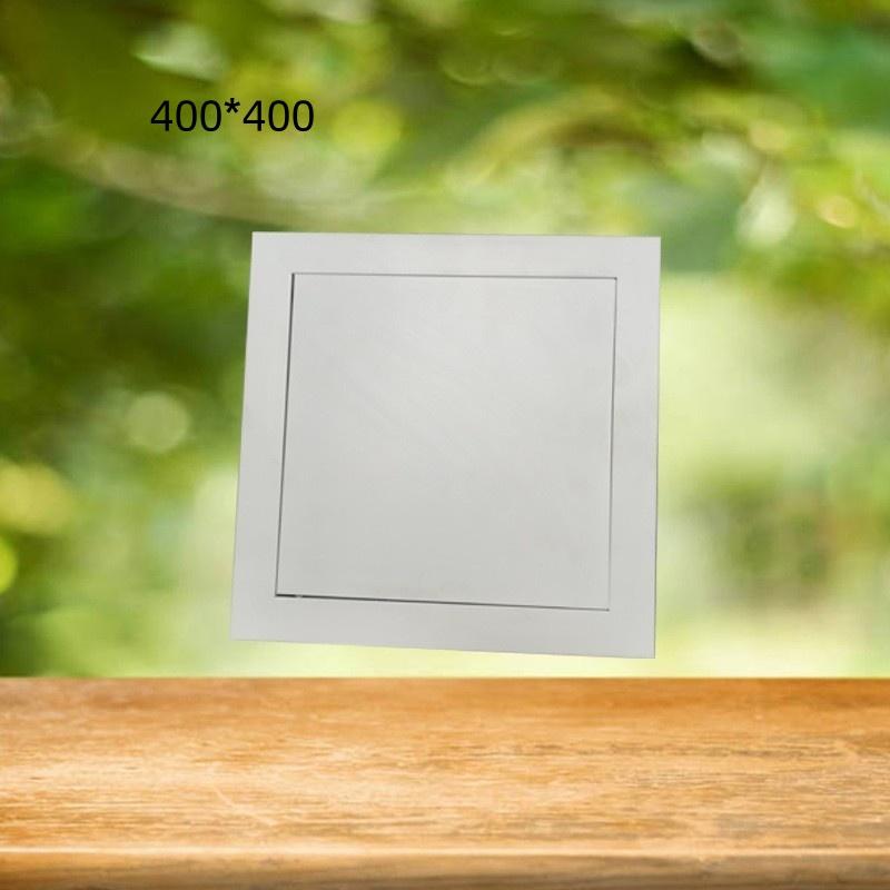 White Central Air Conditioning Type Maintenance Port Louver Air Outlet Diffuser Aluminum Alloy Press Door Hinge Lock