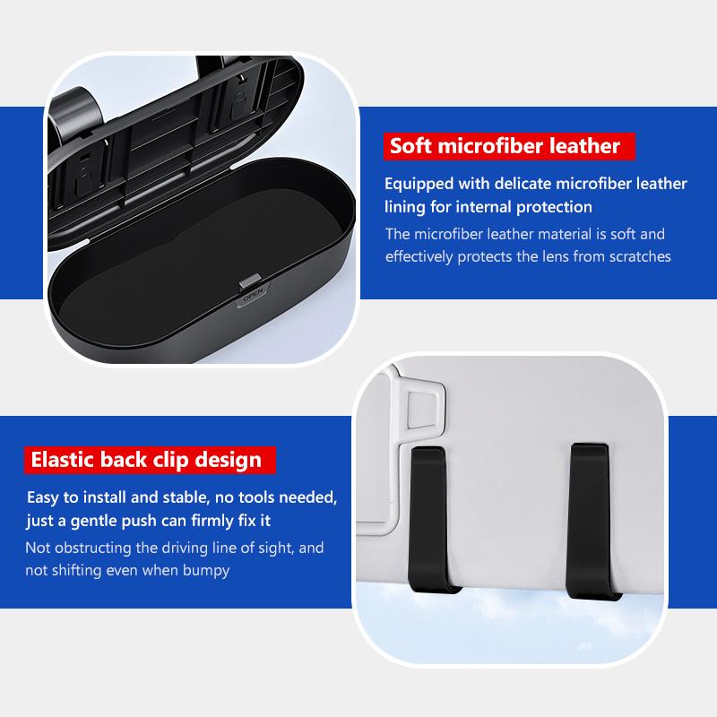 NTSM5 Car Sun Visor Glasses Box Sunglasses Auto Interior Universal For BMW M Performance Alpina M3 M5 M6 X1 X3 X4 X5 G20
