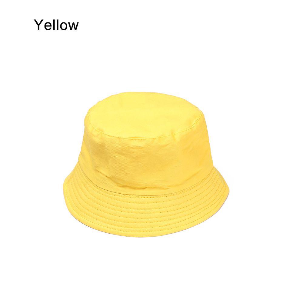 Fashion Casual Cotton Fisherman Cap Sun Caps Candy Color Bucket Hat