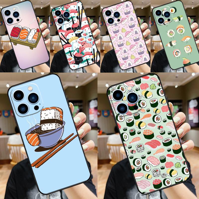 Kawaii Sushi Crowd Case For Samsung Galaxy M13 M53 M51 M31 M11 M14 M34 M54 M12 M32 M52 M16 M36 M56 M15 M35 M55