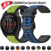 Silicone+Nylon Strap For Garmin Watch Fenix 8 51/47mm 7/6 7x 6x Band For Forerunner 955 965 For Quatix Smatwatch Sport Bracelet