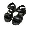 Sandals  Summer New Beach Casual Shoes Muffin Thick-soled High-heeled Soft-soled Heightening Shoes