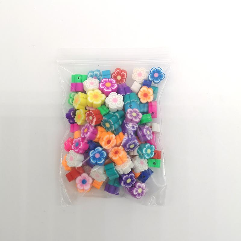 50-100 Pieces Animal Fruit Flower Polymer Clay Beads Loosely Spaced Kids Jewelry DIY Making Bracelet Necklace Accessories