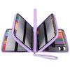 Sumnacon 202-Piece PU Colored Pencil Case, Large Capacity Pencil Case/Pencil Holder for Colored Pencils, Pens, Rulers, Erasers, Simple and Portable St
