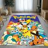 Kawaii Pokemon Pikachu Cartoon Living Room Non-Slip Area Rug Soft Carpet for Bedroom Kids Playroom Sofa,Home Decor Doormat Gift