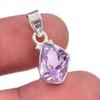 Natural Pink Amethyst Gemstone 925 Solid Sterling Silver Jewelry Pendant 1" U1U17