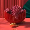 Plastic Salad Bowl Fruit Basket Large Capacity Serving Tray for Snacks Candy Nut Multipurpose Storage Basket for Living Room Kitchen Party