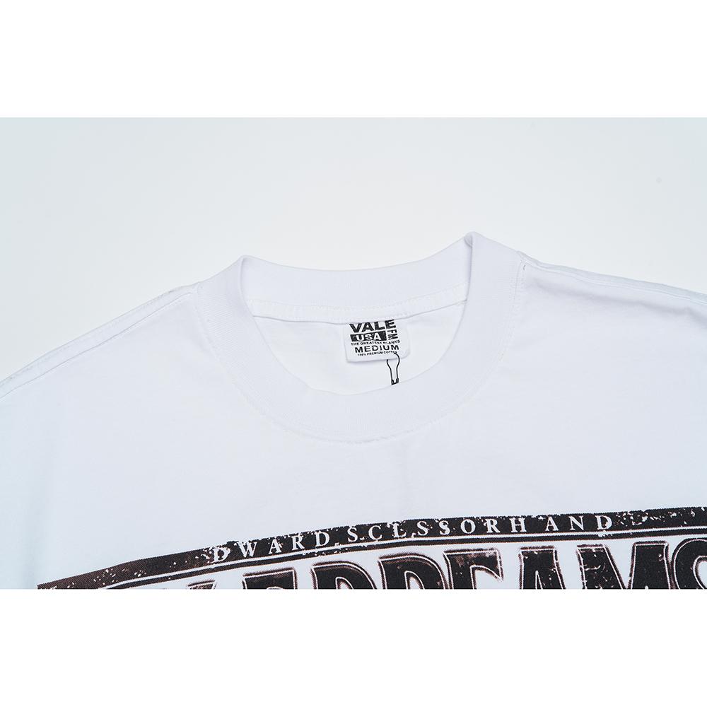 V539 Vale Forever DREAM Valley Sport NŮŽKORUKÝ TRIČKO Letní Street Trendy Tričko