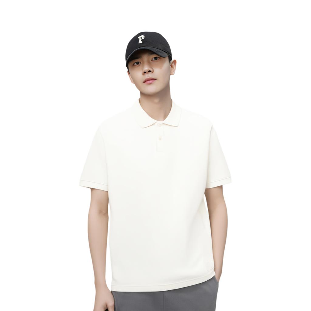Li Ning Sports Life Collection Polo Shirt Men's Creamy APLU087-9