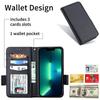 Compatible Leather Flip Case with Card Slot & Lanyard for VIVO Y38/Y58/Y200i 5G; Lychee Grain Design.