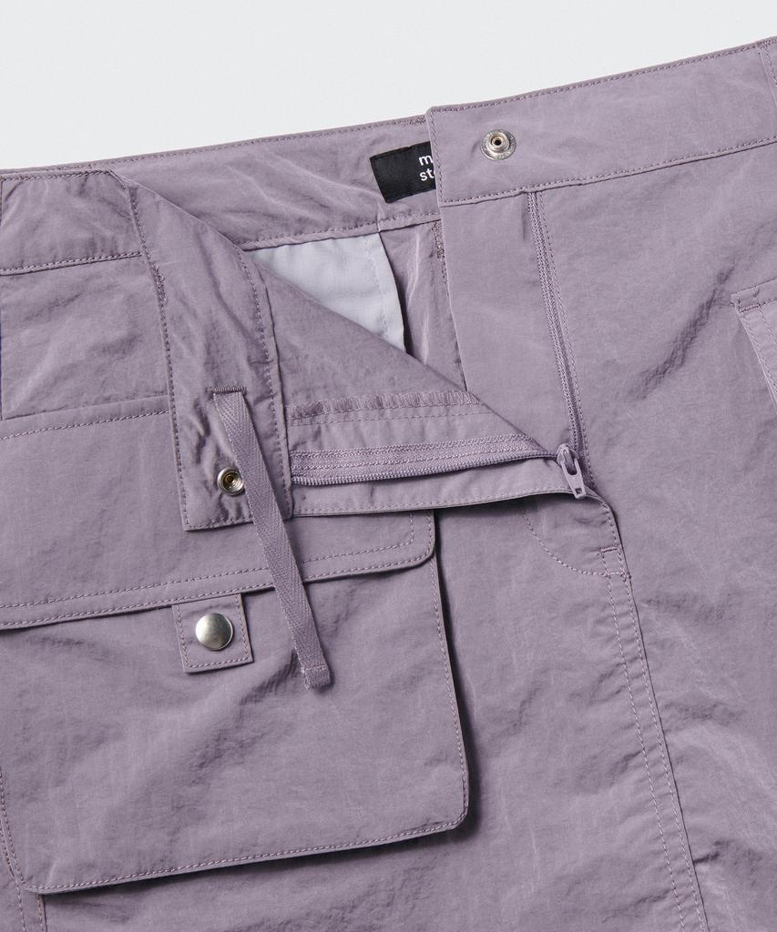 Musinsa Standard Woman Women'S Bright Cargo Mini Skirt [Purple Grey]