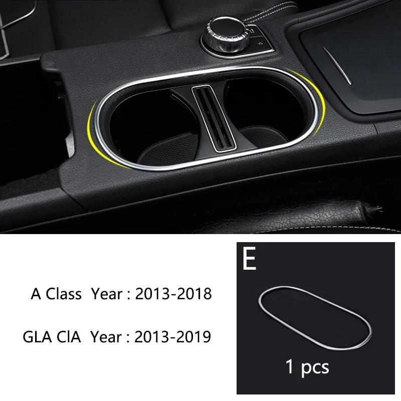 Für Mercedes Benz A-Klasse CLA GLA W176 C117 Auto Mittelkonsole Aschenbecher Schalthebelbox Getränkehalter Abdeckung Zierleiste Rahmen