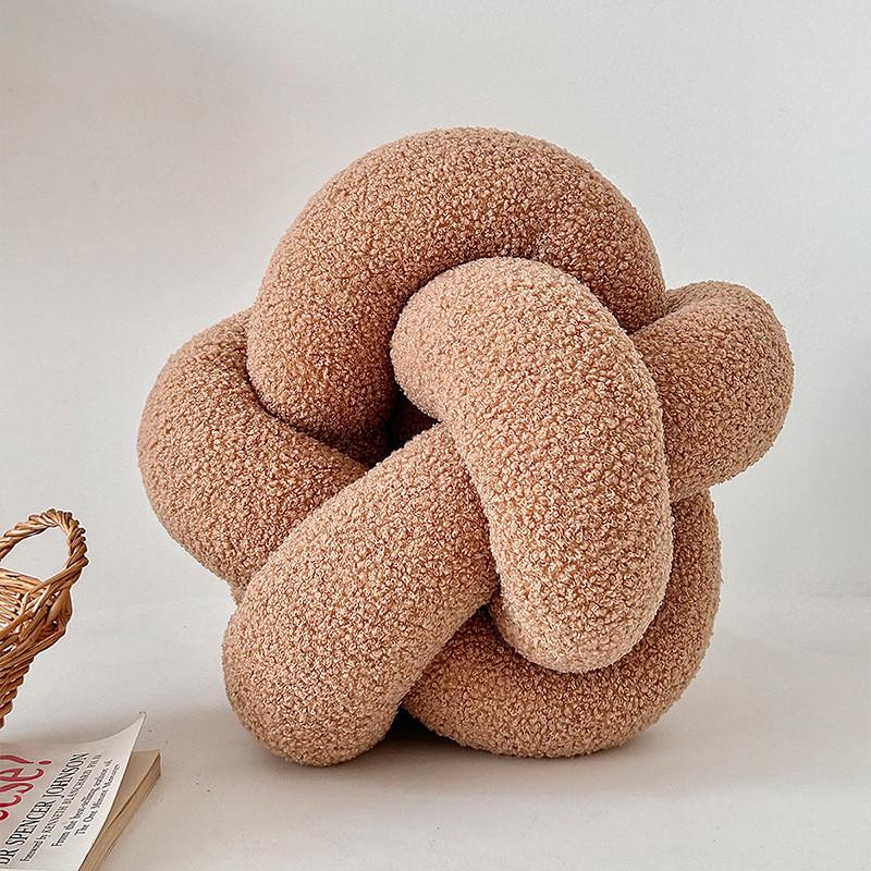 Modern Minimalist Knotted Pillow Cover Pillow With Soft Pp Cotton For Living Room Decor