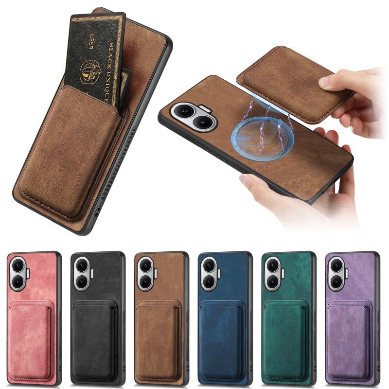 Magnetic Leather Case for POCO F7 5G Cover for Xiaomi POCO F 7 POCOF7 Redmi Turbo 4 Pro Magsafe Wallet Card Slot Pocket Cover