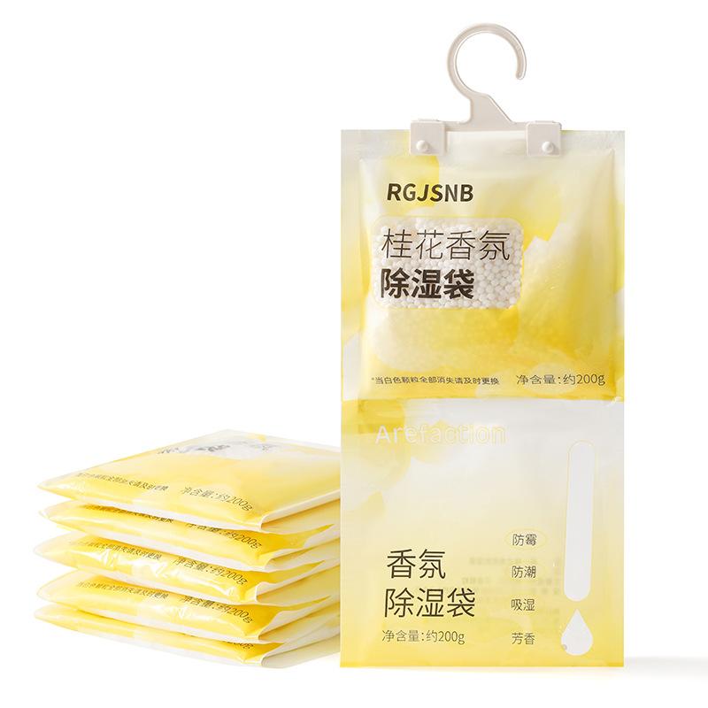 Hanging Wardrobe Dehumidifier for Homes Moisture-Proof Anti-Dryness Aromatic Mould-Resistant Bag