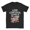 Low Cortisol Levels T Shirt Summer Popular T-Shirts Men's Cotton O-Neck Oversize Top Tees Short-Sleeved Aesthetic Tops