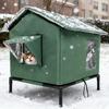 Foldable Winter Waterproof Outdoor Cat House with Removable Heightening