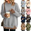 Women's Casual Printed Long Sleeve Sweatshirt with Design, Loose Fit Pullover Top