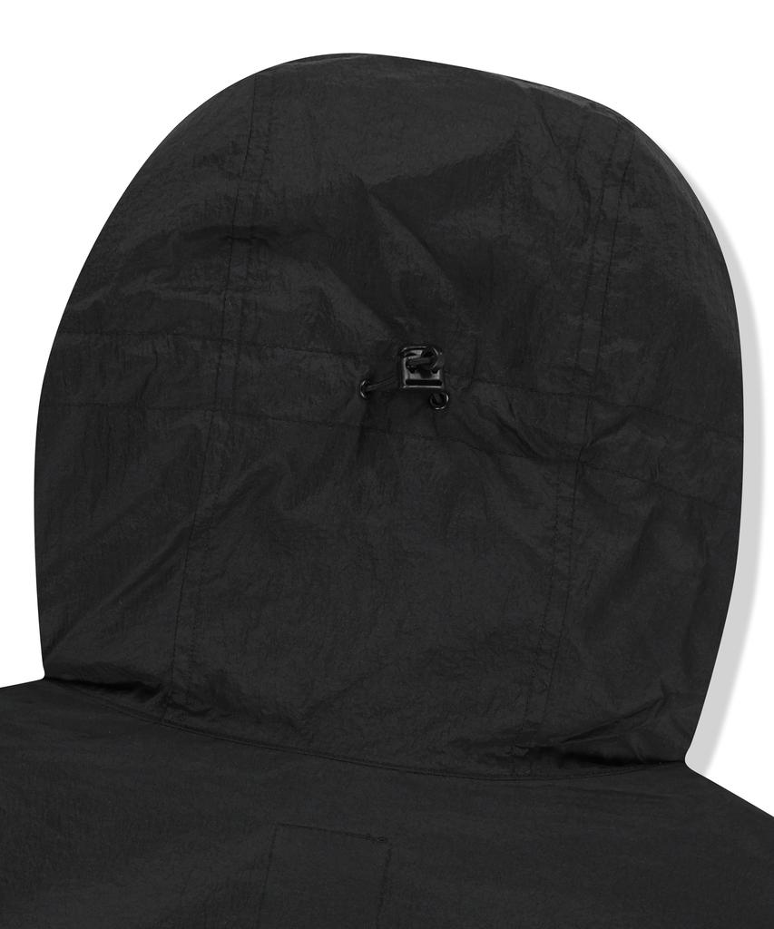 Brownbreath Nylon Washer Hooded Vest - Black