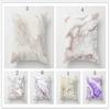 Elegant Marble Pattern Square Cushion Cover Made From Soft Peach Skin Fabric 18 Inches