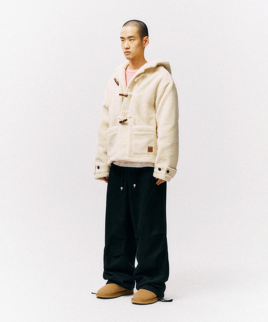 Physical Department Boa Duffle Short Coat_Ivory