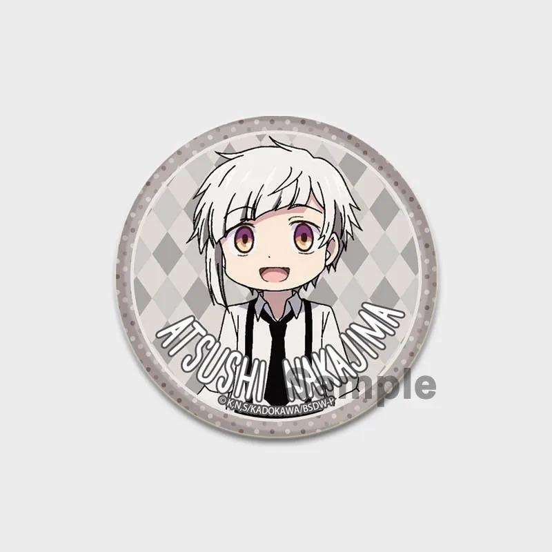 32/44/58MM Anime Lapel Pins, Cute Cartoon Brooches, Badge for Bag Hat, Jewelry Gifts, Nakajima Dazai Osamu Nakahara Chuya