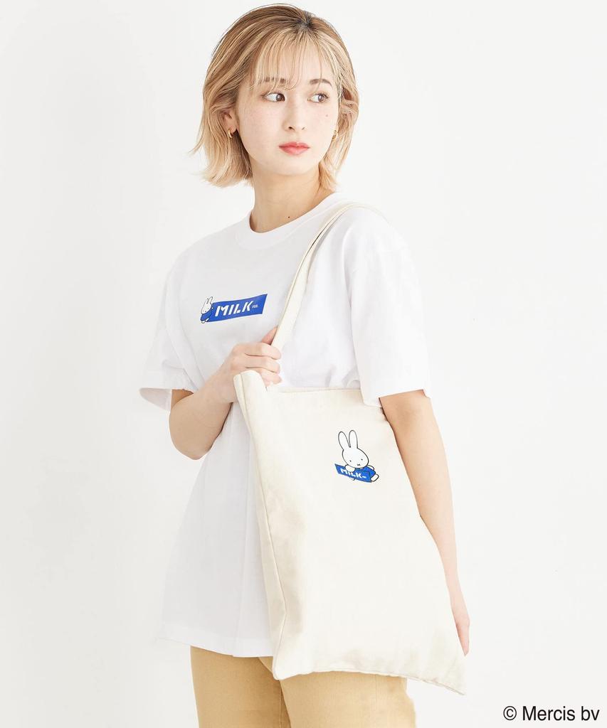 [MILKFED.] MIFFY TOTE Women's Bag, White, Free Size