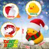 1224 Pcs Christmas Mini Rubber Duckies In Bulk With Christmas Hats And Scarf Rubber Duckies Bath Toy For Christmas Party