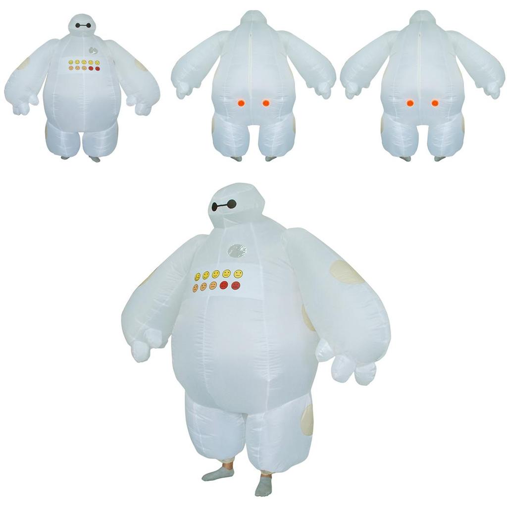 Wysokiej Jakości Nadmuchiwany Kostium Maskotki Baymax z Big Hero 6 dla Dorosłych Przebranie Cosplay
