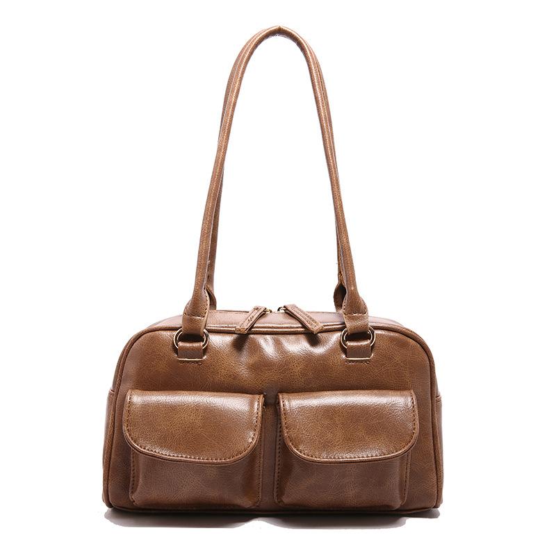 Niche Design Large-capacity Retro Underarm Bag Women's 2026 New Han Tote Bag Shoulder Bag Commuter Bag