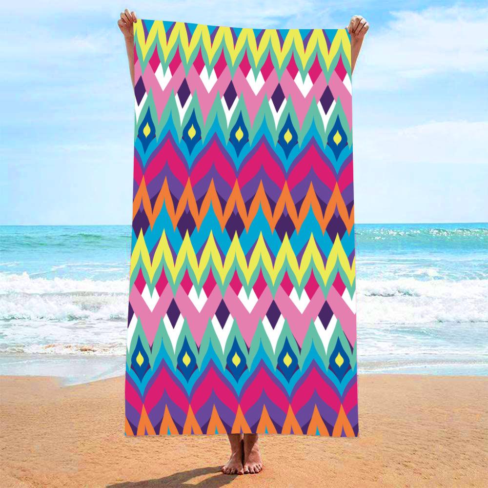 Microfiber Beach Towel Printed Beach Towel Absorbent Beach Towel