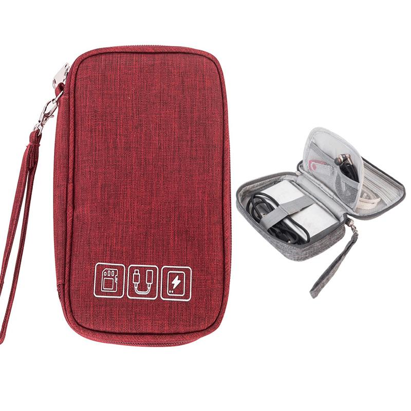 Sacs de rangement numériques pour câbles portables, organisateur de Gadgets USB, fils, chargeur, batterie, fermeture éclair, sac à cosmétiques, étui, accessoires, article