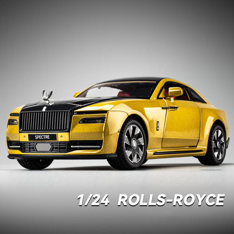 1/24 Rolls-Royce Spectre Alloy Die Cast Toy Car Model Sound and Light Pull Back Children's Toy Collectibles Birthday Gift