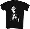 Billy Idol Leather Vest Black & White Photo Men's T Shirt Punk Rock Music Merch