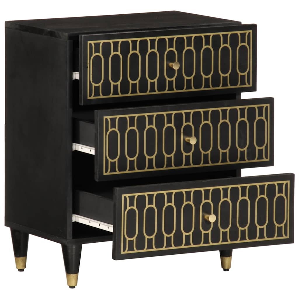 Nightstand 50 X 33 X 60 Cm Solid Mango Wood