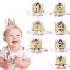 1-7 Year Old Baby Shower 1 Year Old Birthday Kids Shower Party Supplies Baby Birthday Party Crown Princess Crown Headband