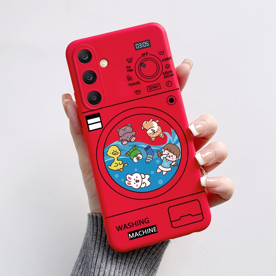 For Samsung A25 5G Case SM-A256B Stylish Painted Soft Silicone Shockproof Cover For Samsung Galaxy A15 A25 A35 A55 5G 2023 Capa